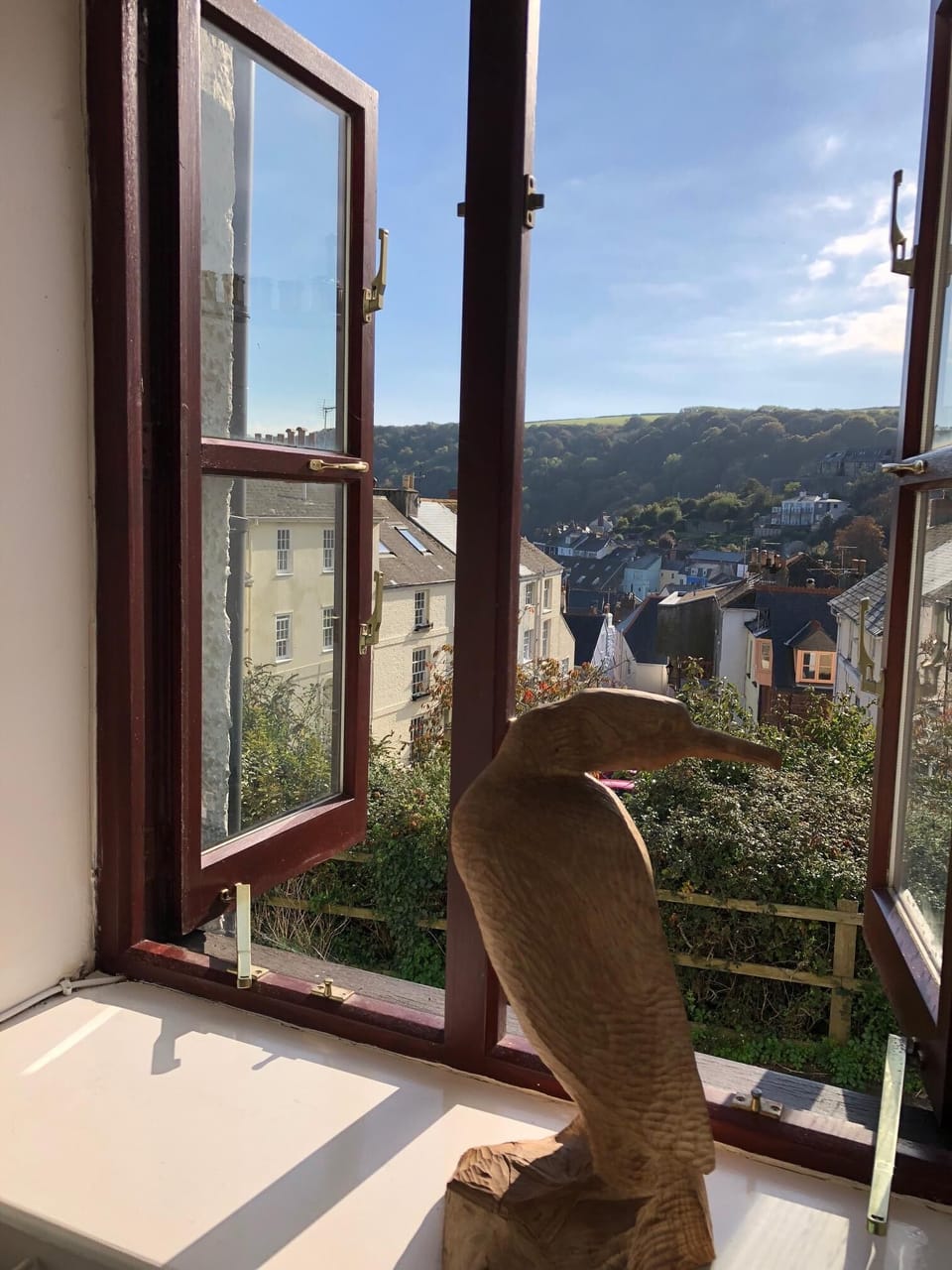 View from the living room over the village