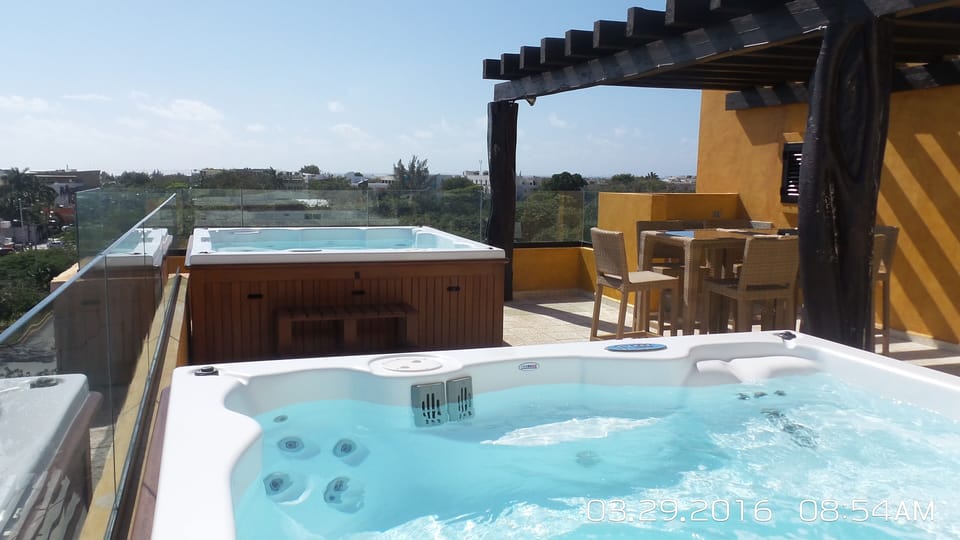 Two jacuzzis