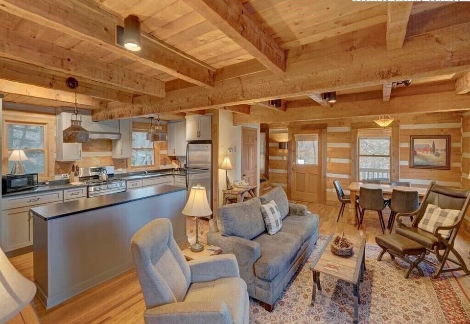 Living room/ dining room and kitchen