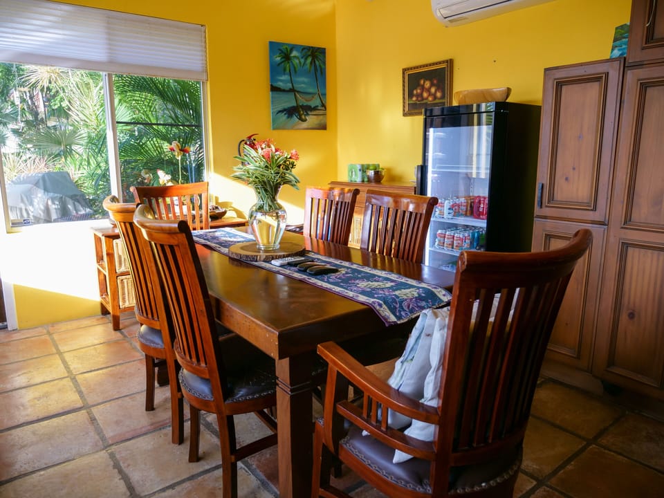Dining Room off of the kitchen seats 6