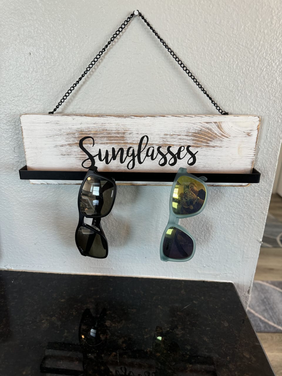 There is a place for everything, including sunglasses, hats, keys and menus