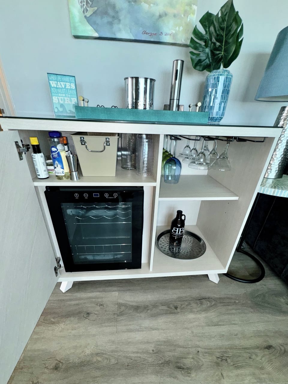Large wine/beverage fridge to keep your favorite beverages cold