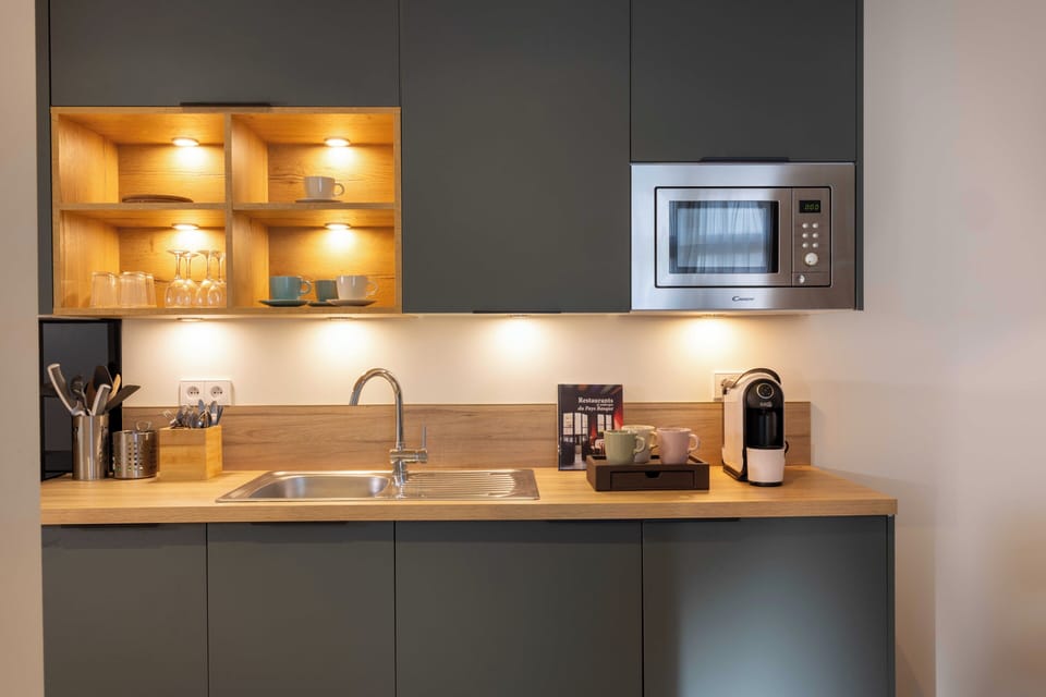 Classic Apartment | Living area | 21-inch LCD TV with cable channels, TV