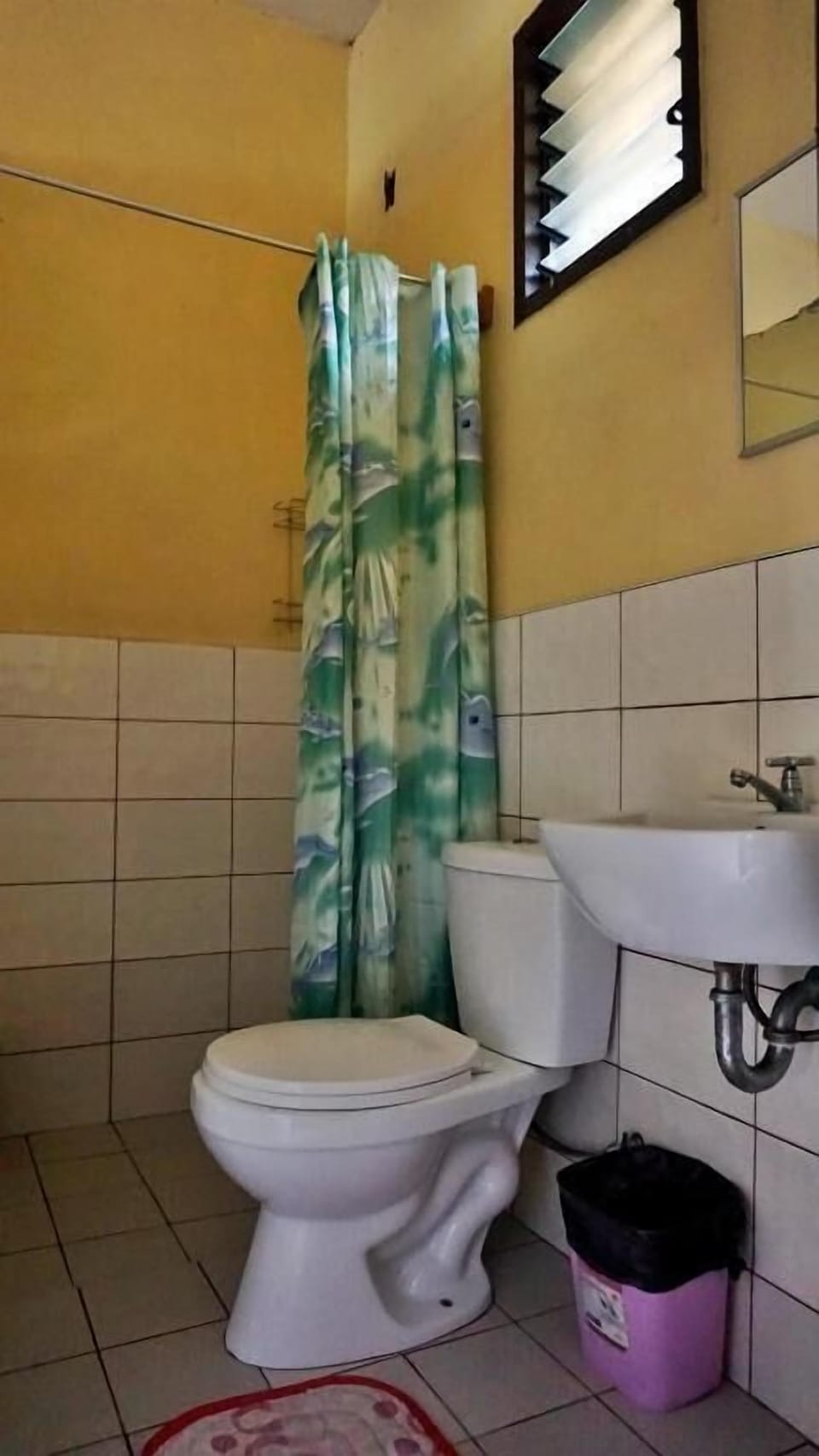 Shower, free toiletries, towels