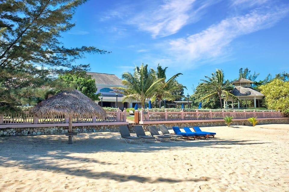 Villa view from beach