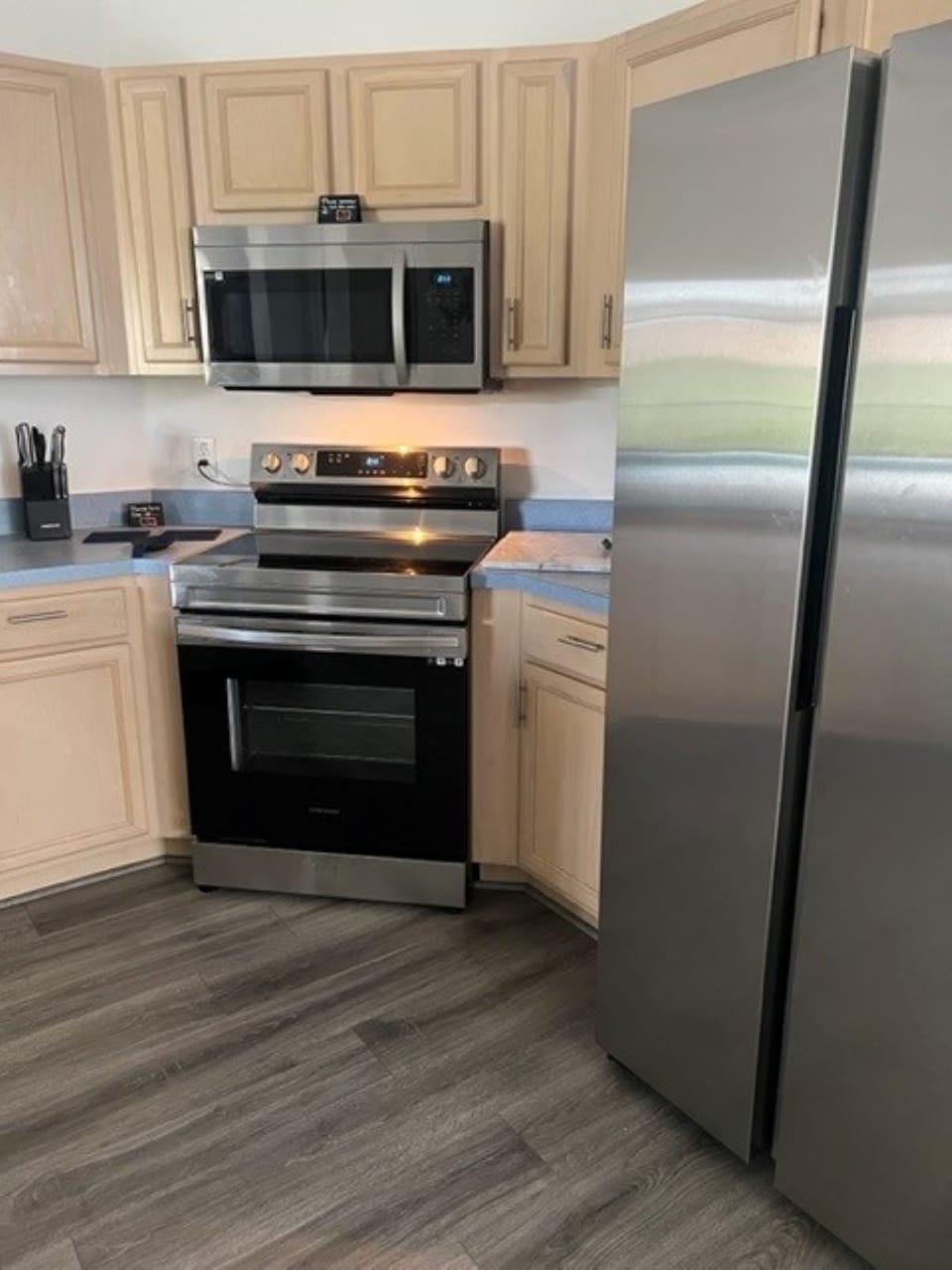 New luxury kitchen with stainless steel smart appliance