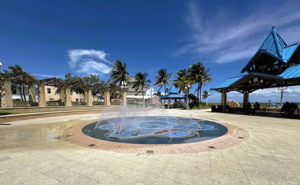Park Splash Pad feet from your villa on the ocean.