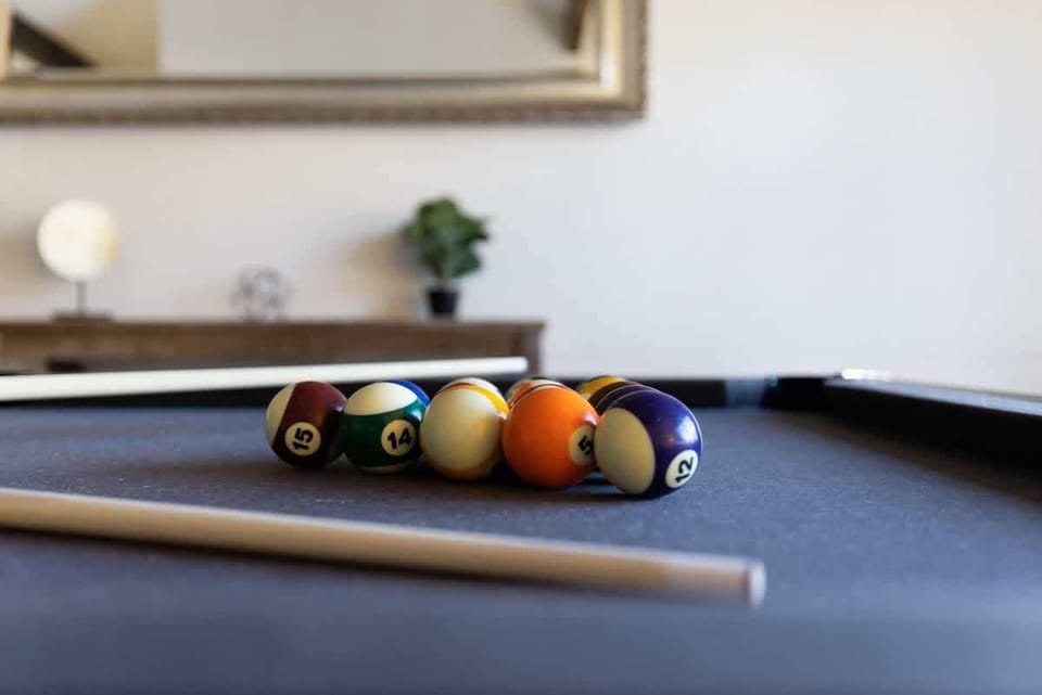 Warm up with a game of pool
