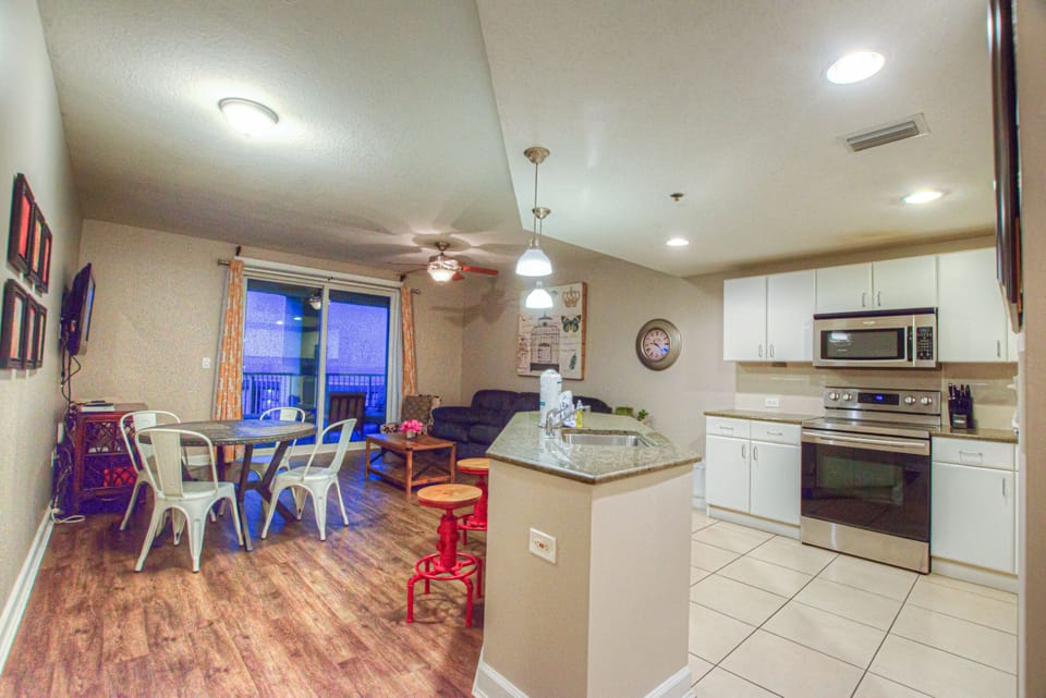 Condo, 1 Bedroom, Balcony, Beach View (2-307) | Living area | 45-inch flat-screen TV with cable channels, Smart TV