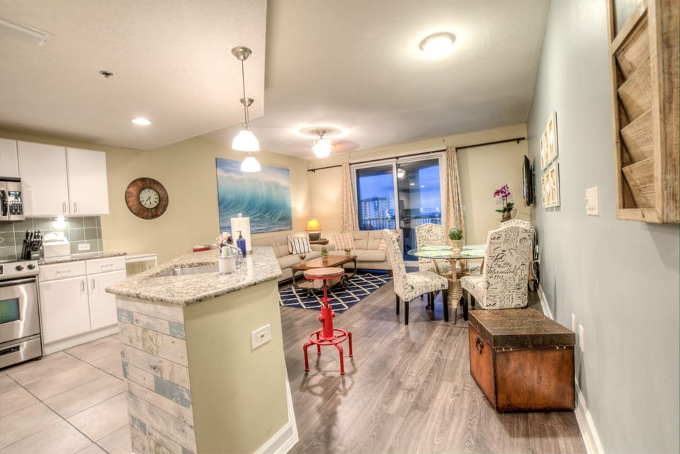 Condo, 1 Bedroom, Balcony, Beach View (2-202) | 1 bedroom, desk, iron/ironing board, free WiFi