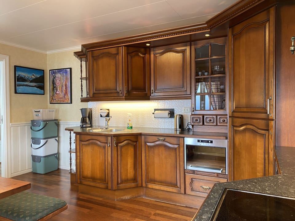 from kitchen