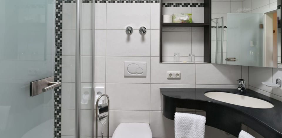 Shower, hair dryer