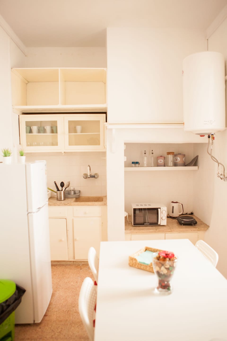 Shared fridge, microwave
