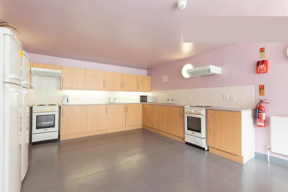 Shared fridge, microwave