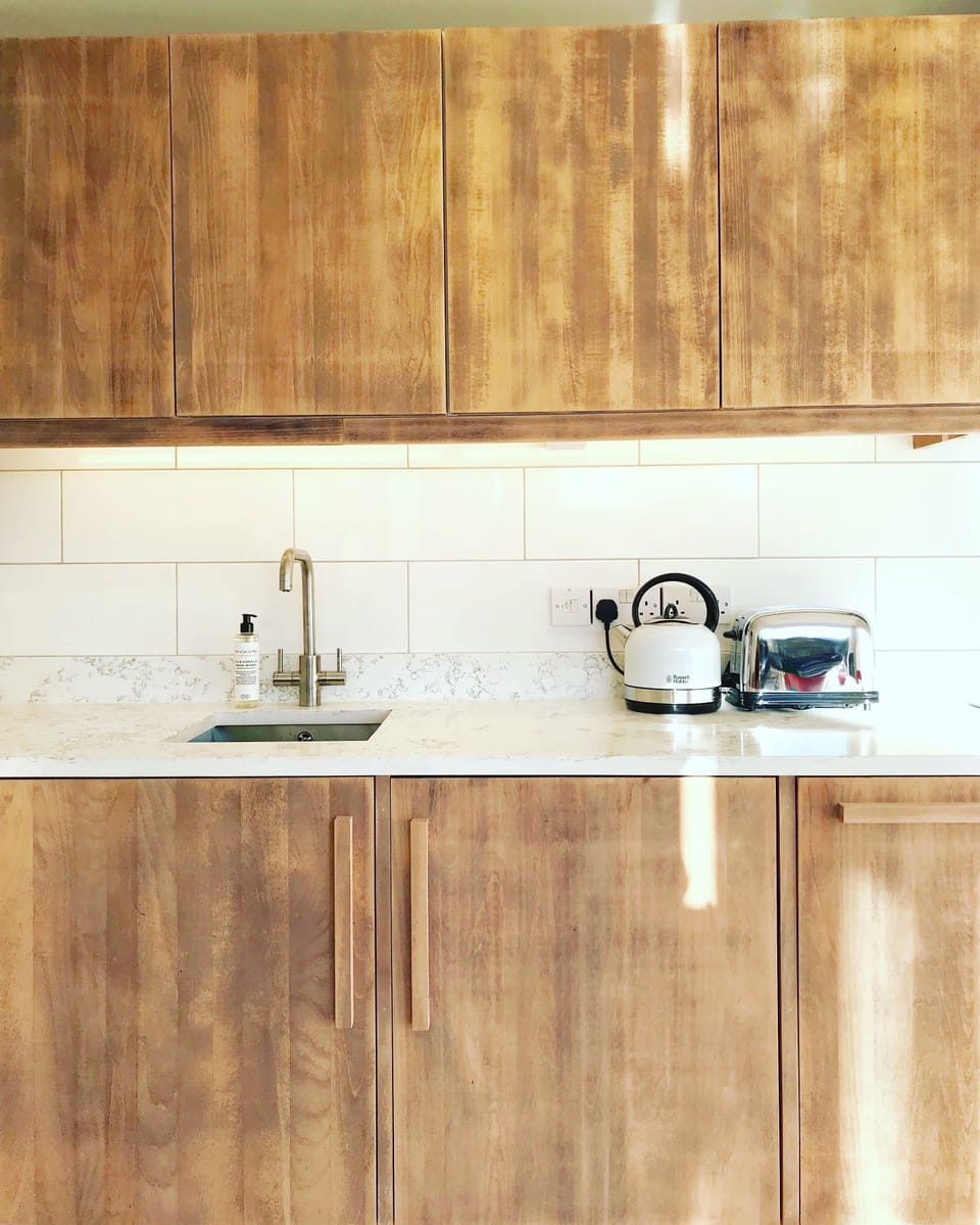 Well equipped handmade kitchen