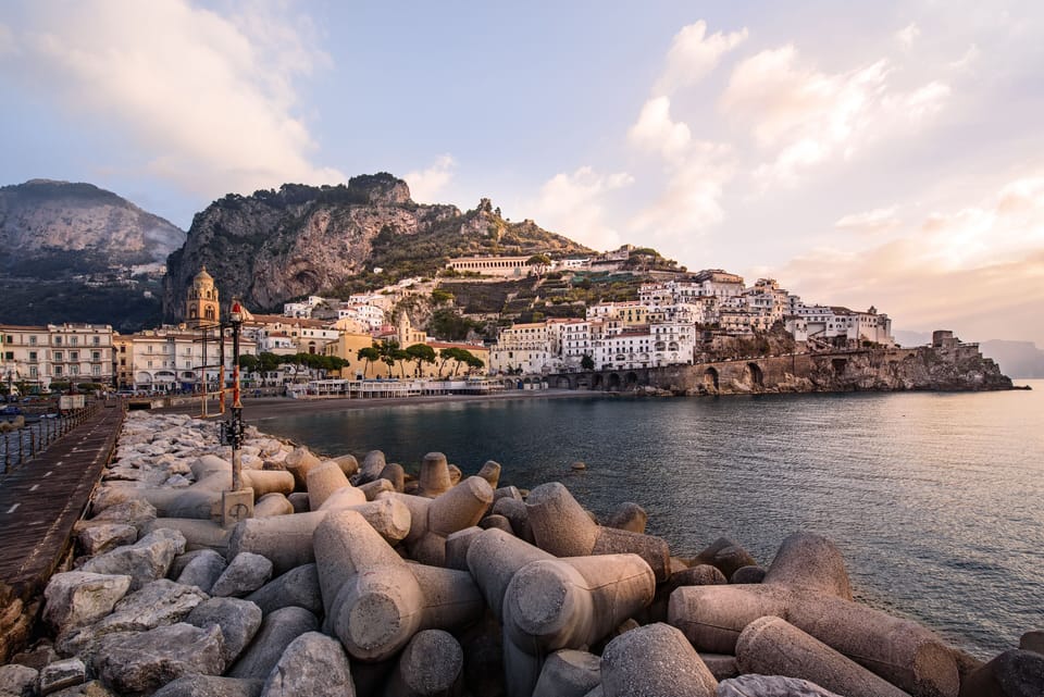 The beautiful Amalfi town