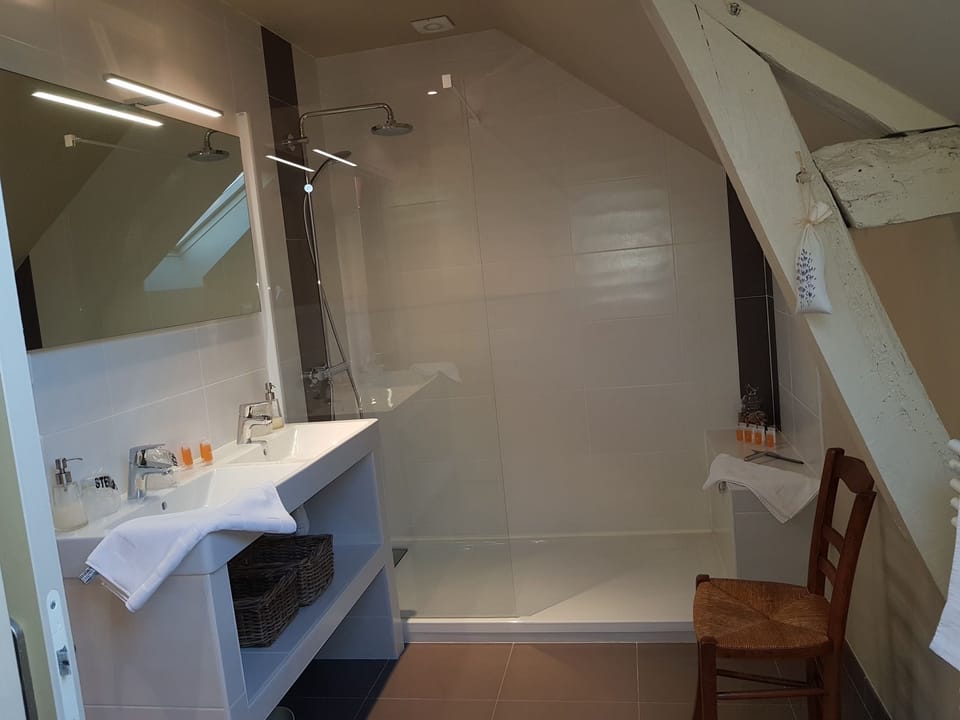 Comfort Quadruple Room | Bathroom | Shower, free toiletries, hair dryer, towels