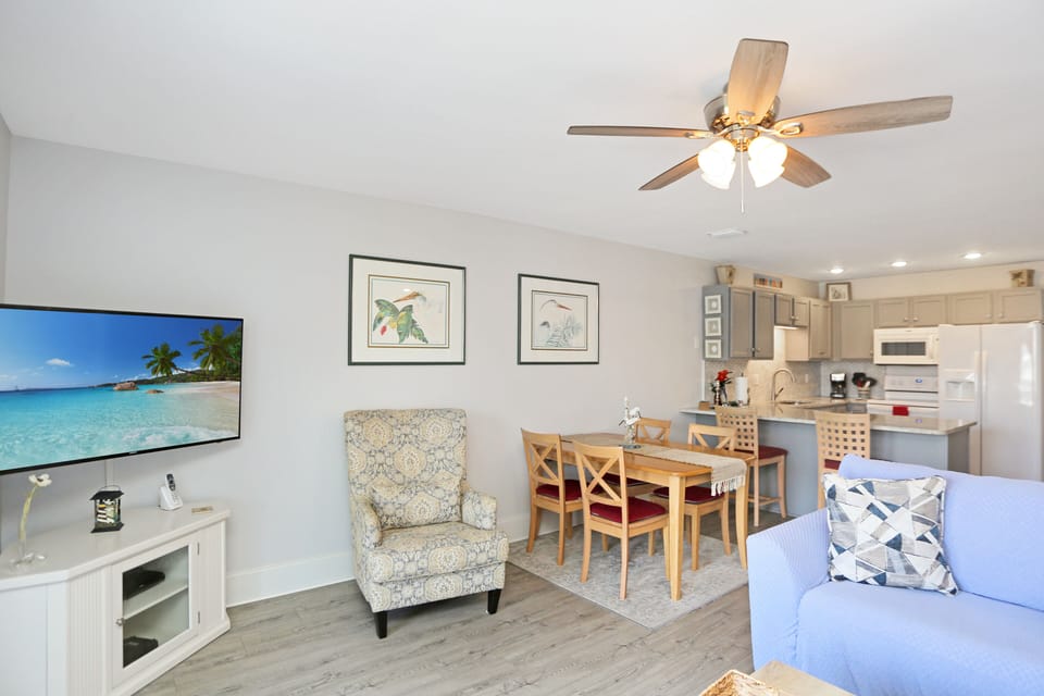 Living Room is Open to Dining & Kitchen