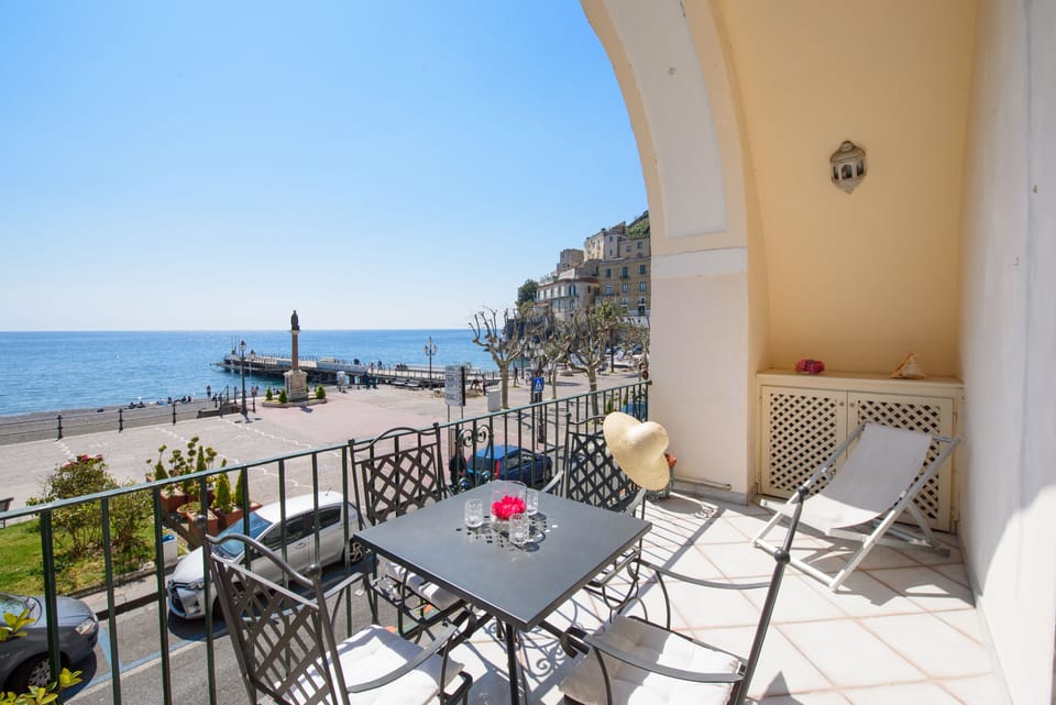 terrace and sea view