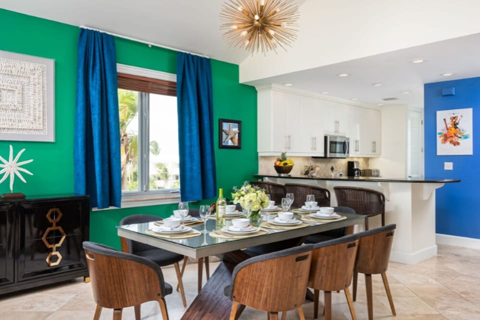 Luxury Condo, 3 Bedrooms, Sea View, Beachfront | Private kitchen | Coffee/tea maker, full-size fridge, microwave, oven