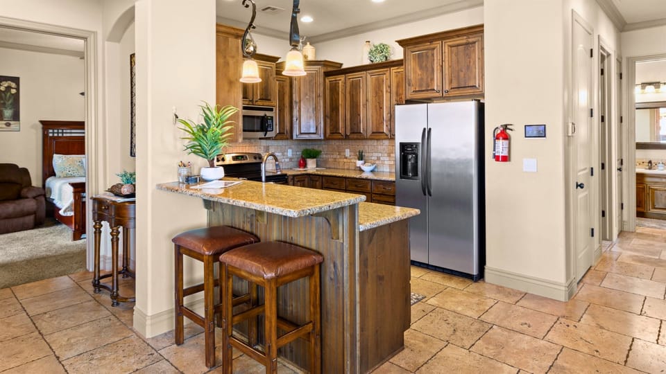 Kitchen island with Seating for Two.