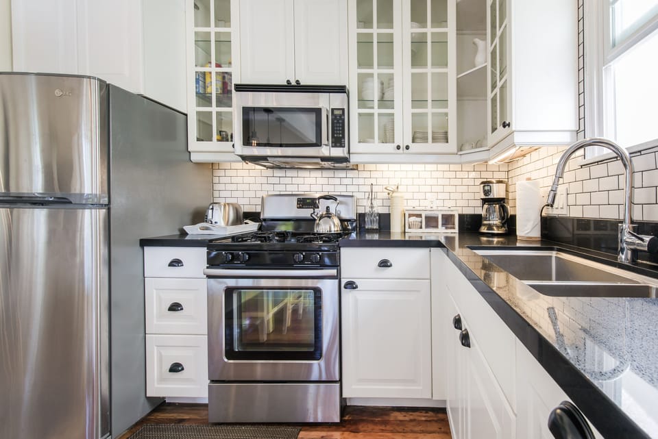 All brand new stainless steal appliances