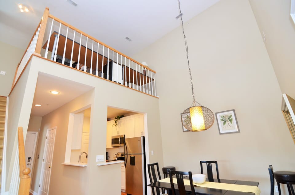Showing upstairs
