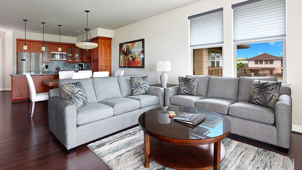 Pili Mai Resort at Poipu #02C - Living Great Room - Parrish Kauai
