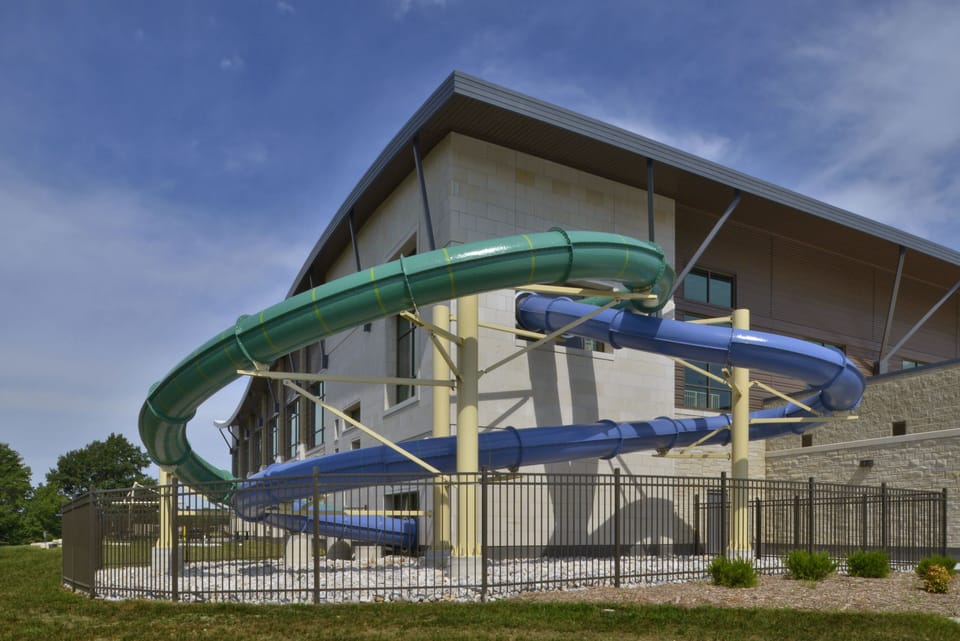 Olathe Community Center pool slides