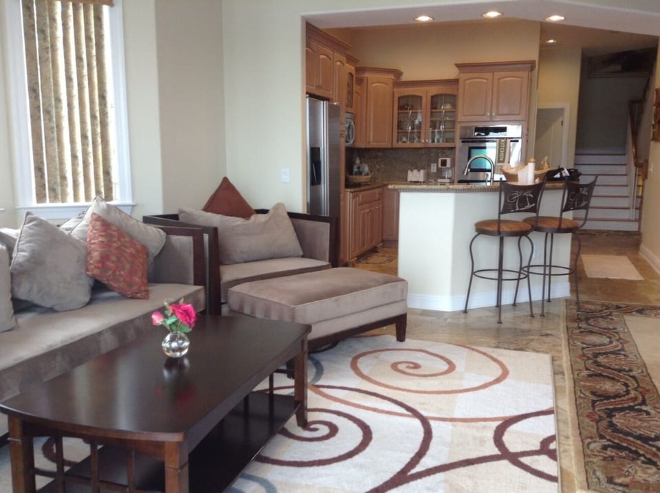 Kitchen and living area