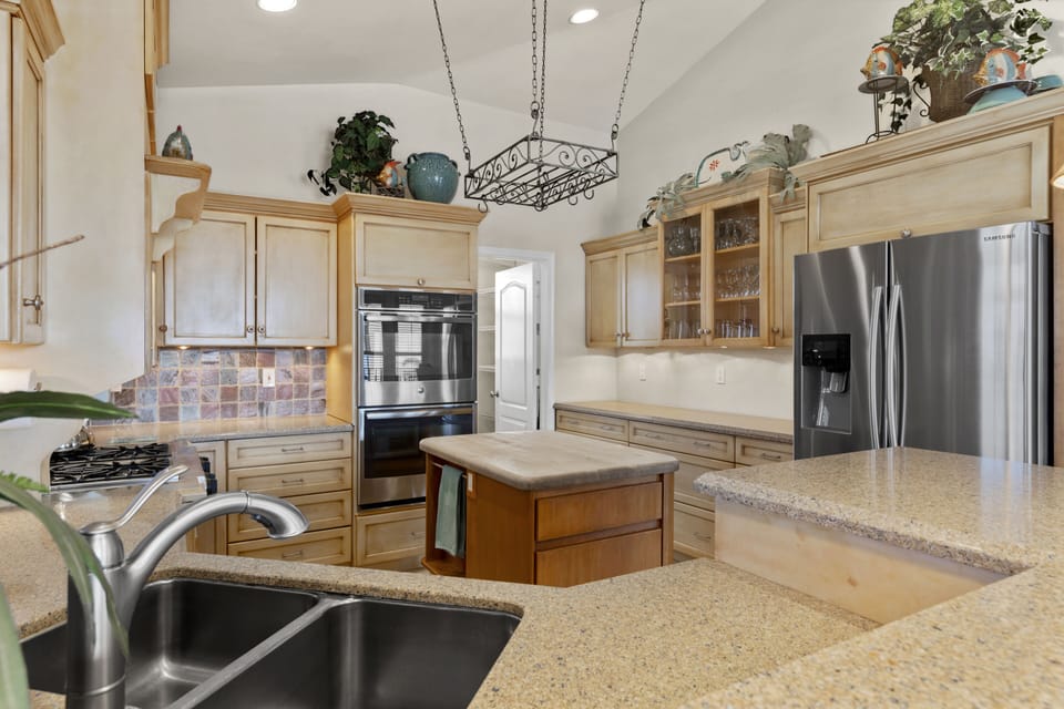 View of kitchen.