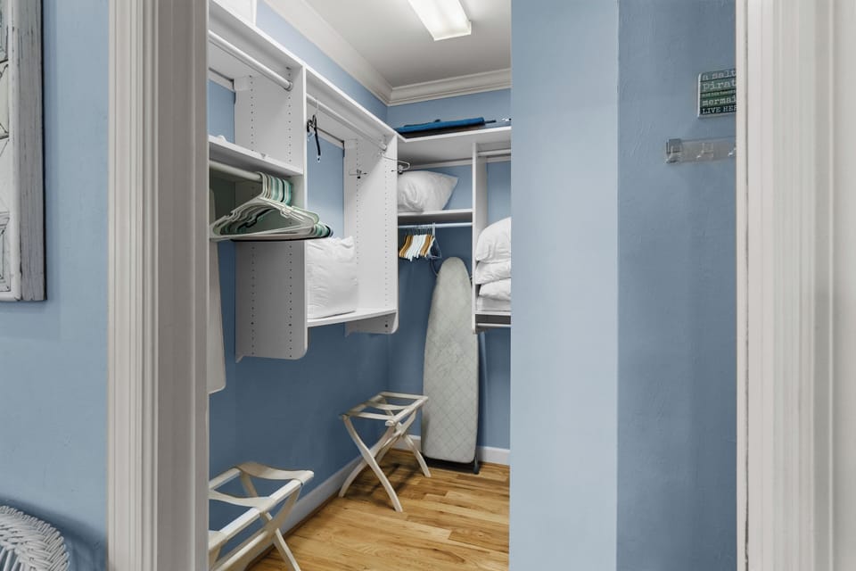 Master bedroom walk in closet.