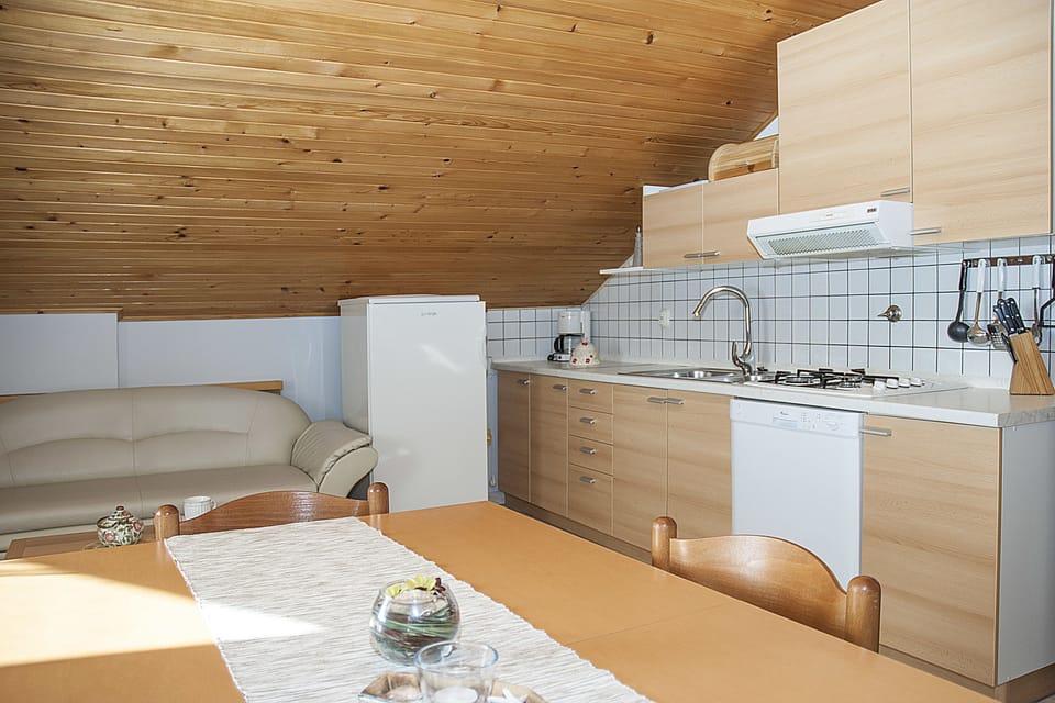 Apartment, 2 Bedrooms, Balcony (4 Adults) | Private kitchen | Fridge, microwave, stovetop, dishwasher