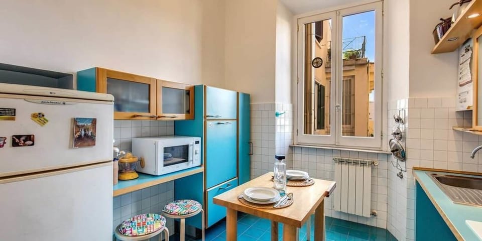 Panoramic Apartment, 1 Bedroom | Private kitchen | Full-size fridge, microwave, stovetop, espresso maker
