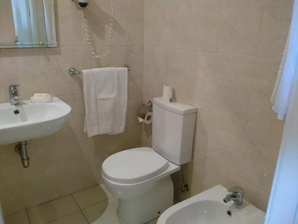 Free toiletries, hair dryer, towels