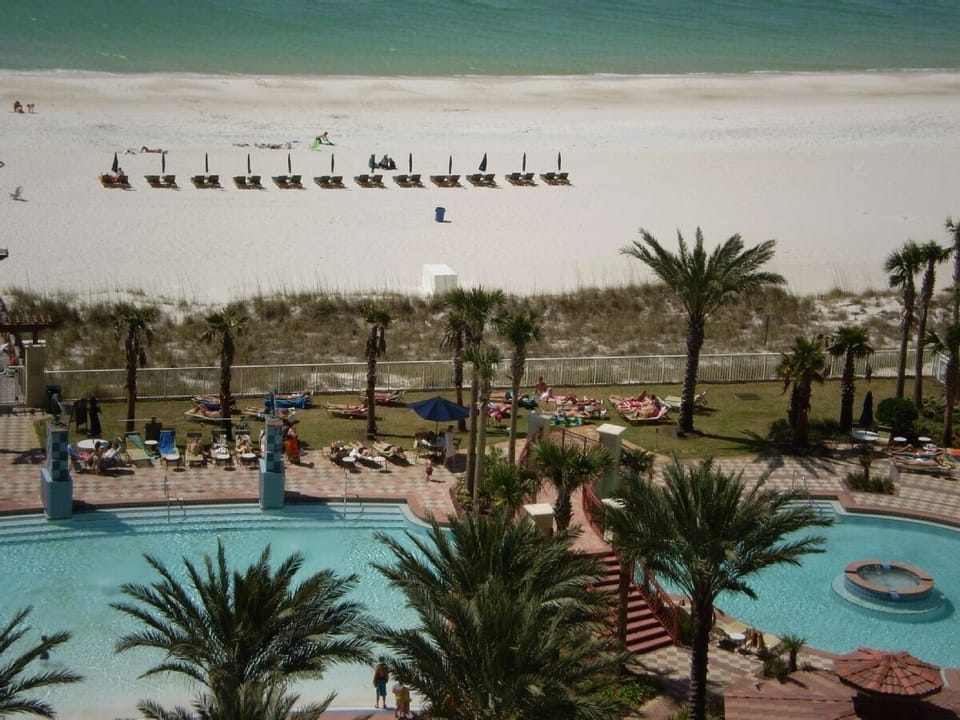 A view of the Pool and the Beach