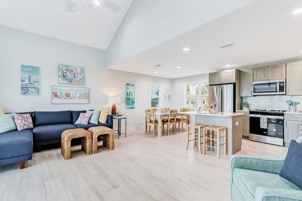 Open Concept Living Room / Dining Room / Kitchen - Great Gathering Space for Friends and Family