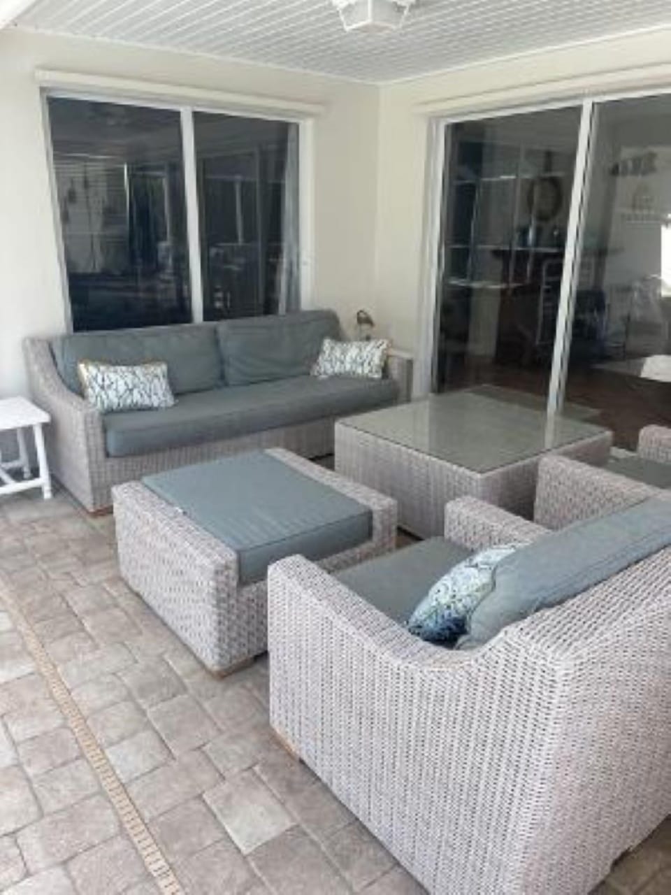 New outdoor wicker seating