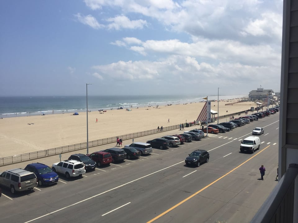 South side view of beach from balcony.