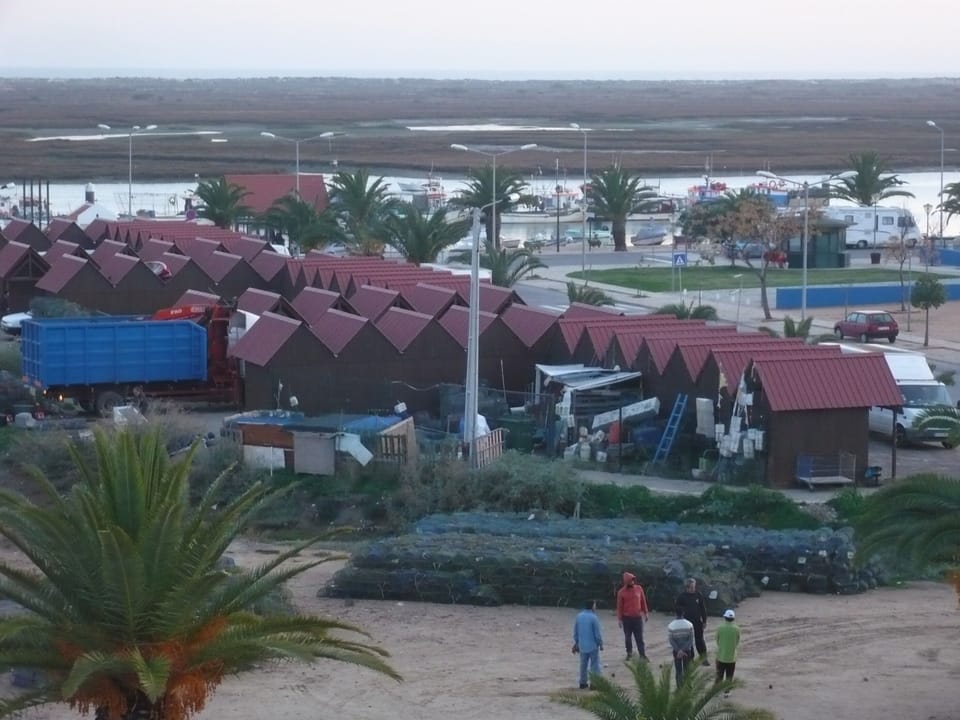 Fishermen sheds to be seen all over the Algarve.   