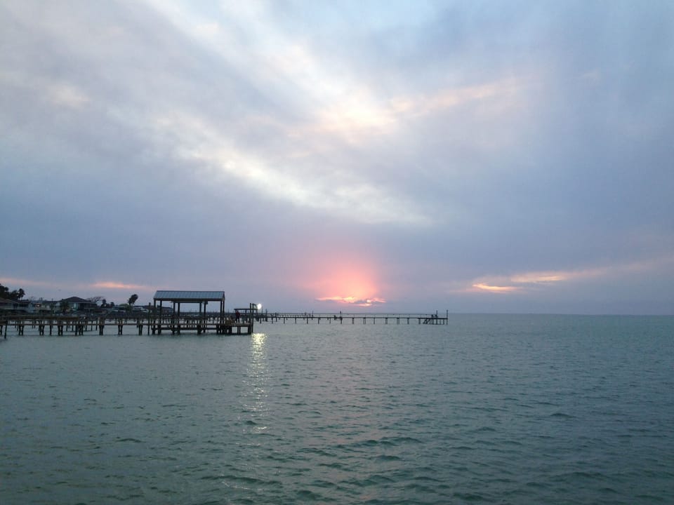 Sunset from pier
