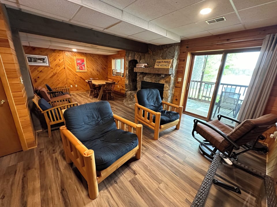 Enjoy family room with a lake view. Or head out to enjoy the screen porch.