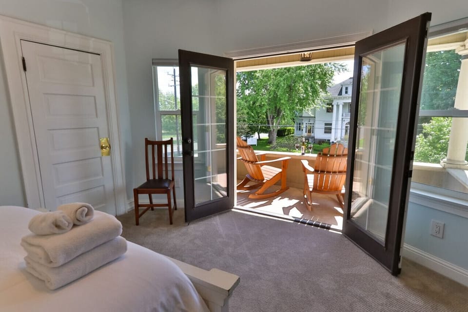 Upstairs Queen bedroom #3 with balcony