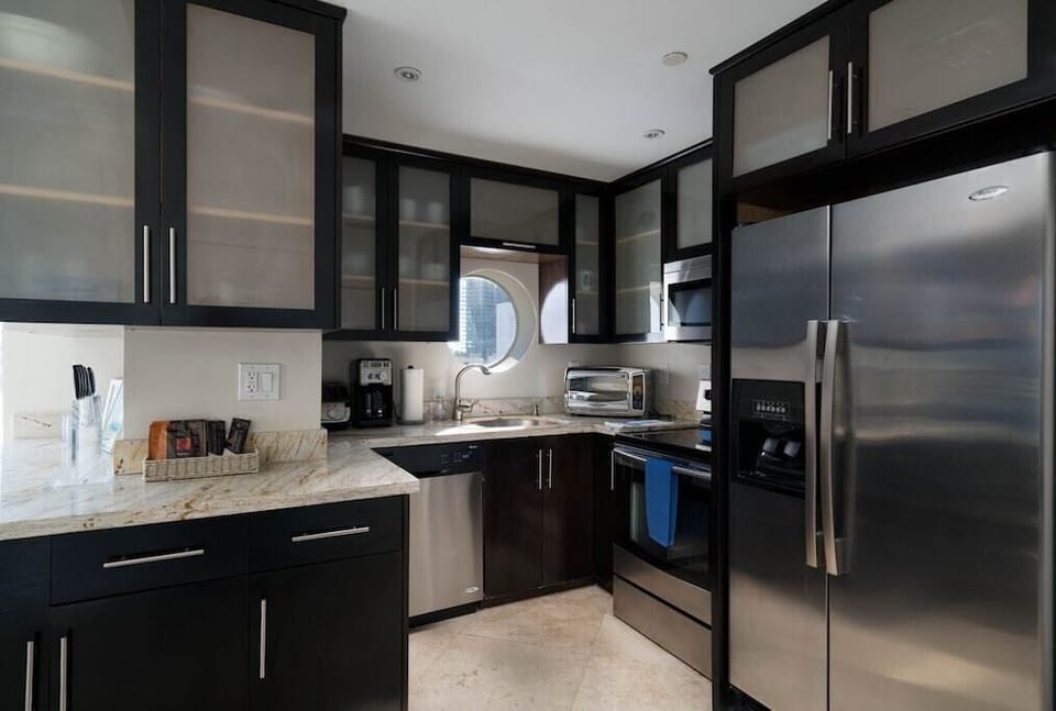 Modern kitchen -stainless steel appliances