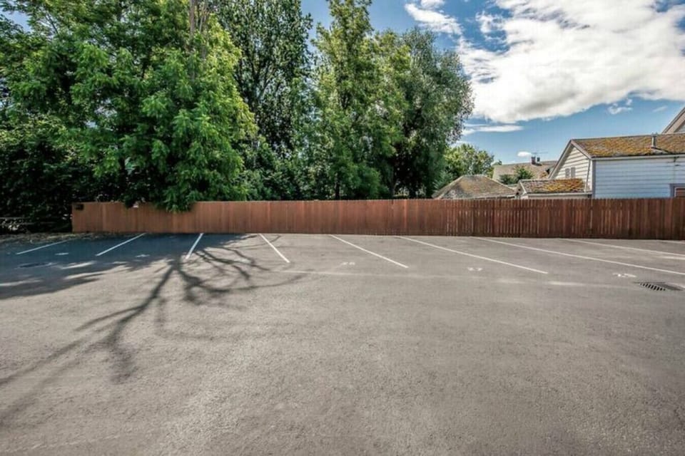 Parking lot located behind the unit