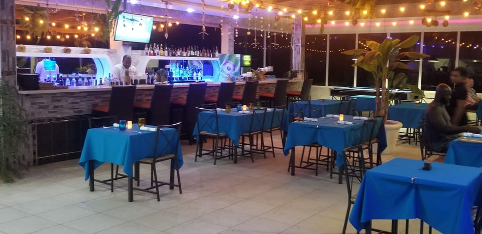 restaurant on premises..happy hour