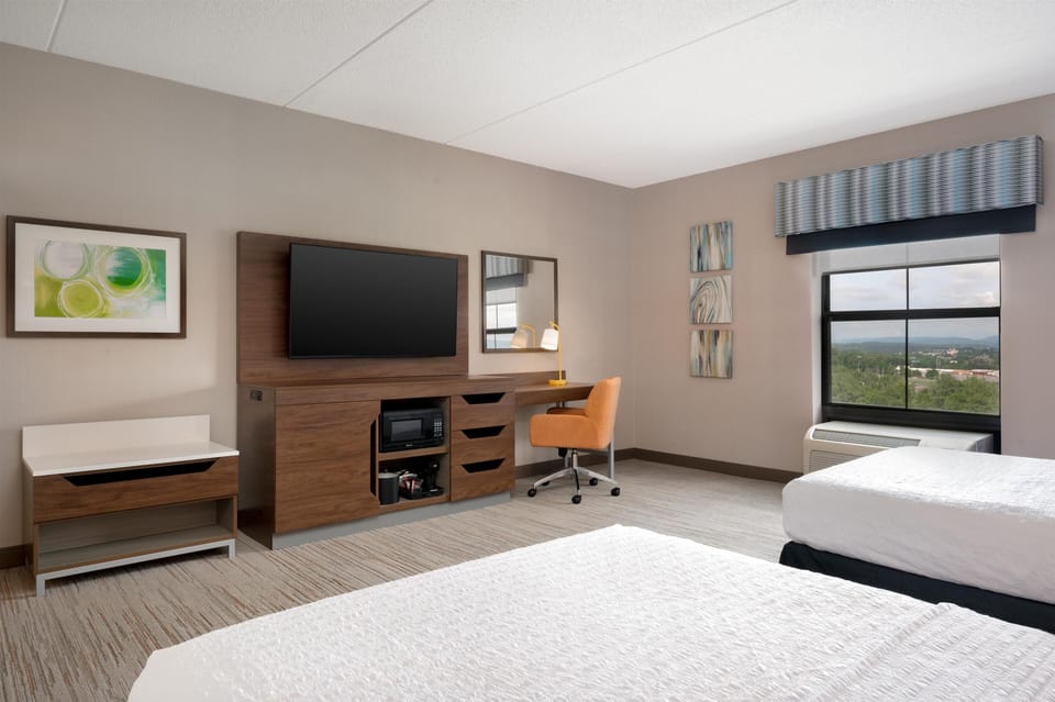 2 Queen Beds, Accessible, Non Smoking | Premium bedding, desk, laptop workspace, blackout drapes