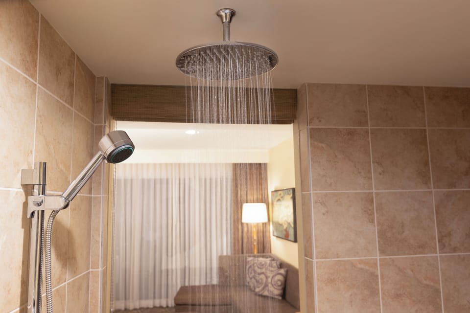 Free toiletries, hair dryer, bidet, towels