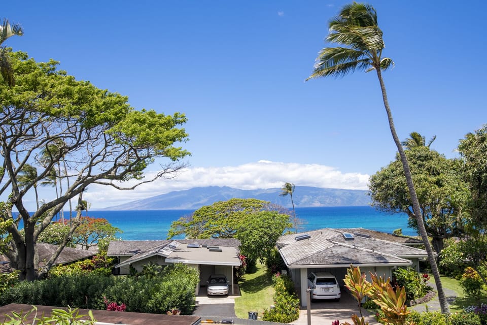 Ocean view from upstairs balcony