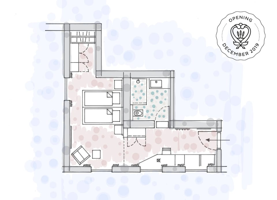 Classic Double Room | Floor plan
